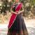 South Indian Style Half Saree with Blouse and Dupatta