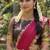 South Indian Style Half Saree with Blouse and Dupatta