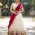 South Indian Style Half Saree with Blouse and Dupatta