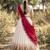 South Indian Style Half Saree with Blouse and Dupatta