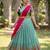South Indian Style Half Saree with Blouse and Dupatta