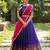South Indian Style Half Saree with Blouse and Dupatta