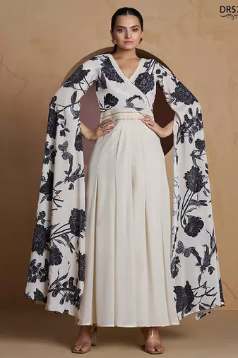 Off white printed designer jumpsuit