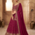Maroon Bridal Lehenga Choli with Heavy Gold Embroidery & Dupatta