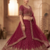Maroon Bridal Lehenga Choli with Heavy Gold Embroidery & Dupatta