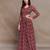 Maroon paisley print cutout maxi dress