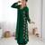 Dark green floral embroidered georgette kurta balloon pant set with elegant detailing