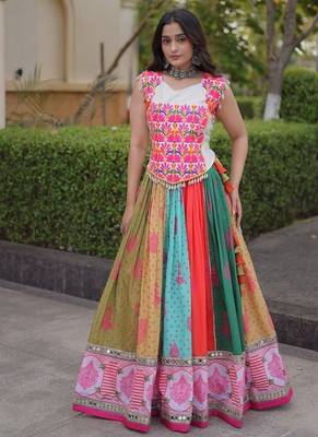 cotton printed lehenga choli - full stitched free size 1