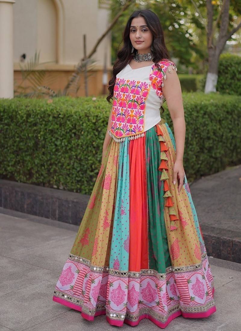 cotton printed lehenga choli - full stitched free size