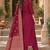 Women s wine premium rayon embroidered kurta pant set with dupatta | ethnic wear suit set