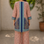 Peach rayon floral printed co-ord set for women