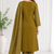 Women's olive green bandhini printed straight kurta pant & dupatta set | traditional ethnic wear | 3 piece suit set