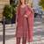 Peach siffon semi stitched suit with embroidery & sequence work