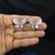 sparkling butterfly stud earrings pink cz crystal silver tone bridal wedding jewelry