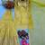 Mustard chinon readymade suit with embroidery & sequence work