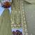 Green georgette readymade suit with embroidery & sequence work