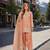 Orange silk blend  readymade suit with embroidery & sequence work