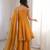 Women yellow embellished peplum kurti sharara set with scallop border dupatta