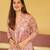 Purple digital printed muslin straight kurta with bottom set