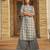 Grey digital printed rayon straight kurta with bottom set