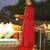 Red digital printed muslin straight kurta with bottom set