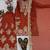 Women ethnic orange heavy embroidered kurti palazzo suit with dupatta