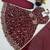 Maroon floral embroidered anarkali kurti pant set with dupatta