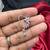 floral nath nose pin pink cz silver finish indian bridal jewelry