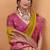 golden soft satin with rich woven border festive & wedding wear saree