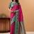 rani pink soft satin with rich woven border festive & wedding wear saree