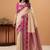 beige soft satin with rich woven border festive & wedding wear saree