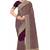 Designer purple zari embroidery zarkan work georgette saree