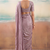 Lavender solid poly chiffon ethnic saree