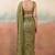 Mehndi solid poly chiffon ethnic saree