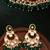 Royal green kundan choker necklace set with maang tikka
