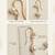 Gold plated serpentine pearl climber earrings