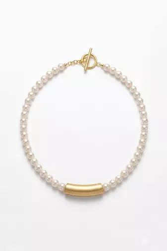 Gold plated golden pill choker neckpiece
