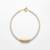 Gold plated golden pill choker neckpiece