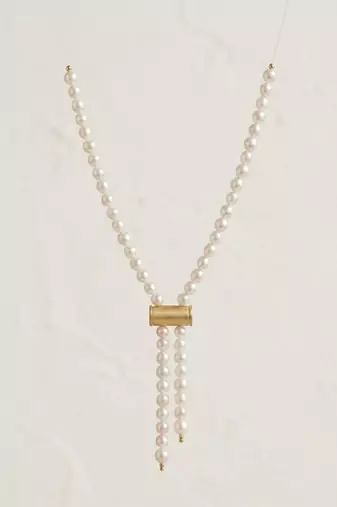 Gold plated meridian necklace