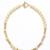 Gold plated pearl choker necklace