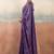 Violet solid poly chiffon ethnic saree