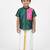 Minipattu dark green shirt & veshti set for boys