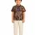 Minipattu black kalamkari kurta pant set for boys