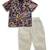 Minipattu black kalamkari kurta pant set for boys