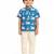 Minipattu blue kalamkari kurta pant set for boys