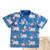 Minipattu blue kalamkari kurta pant set for boys