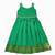 Minipattu green zari butta frock for girls