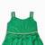 Minipattu green zari butta frock for girls
