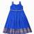 Minipattu blue zari butta frock for girls
