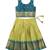 Minipattu teal green silk blend lehenga choli for girls